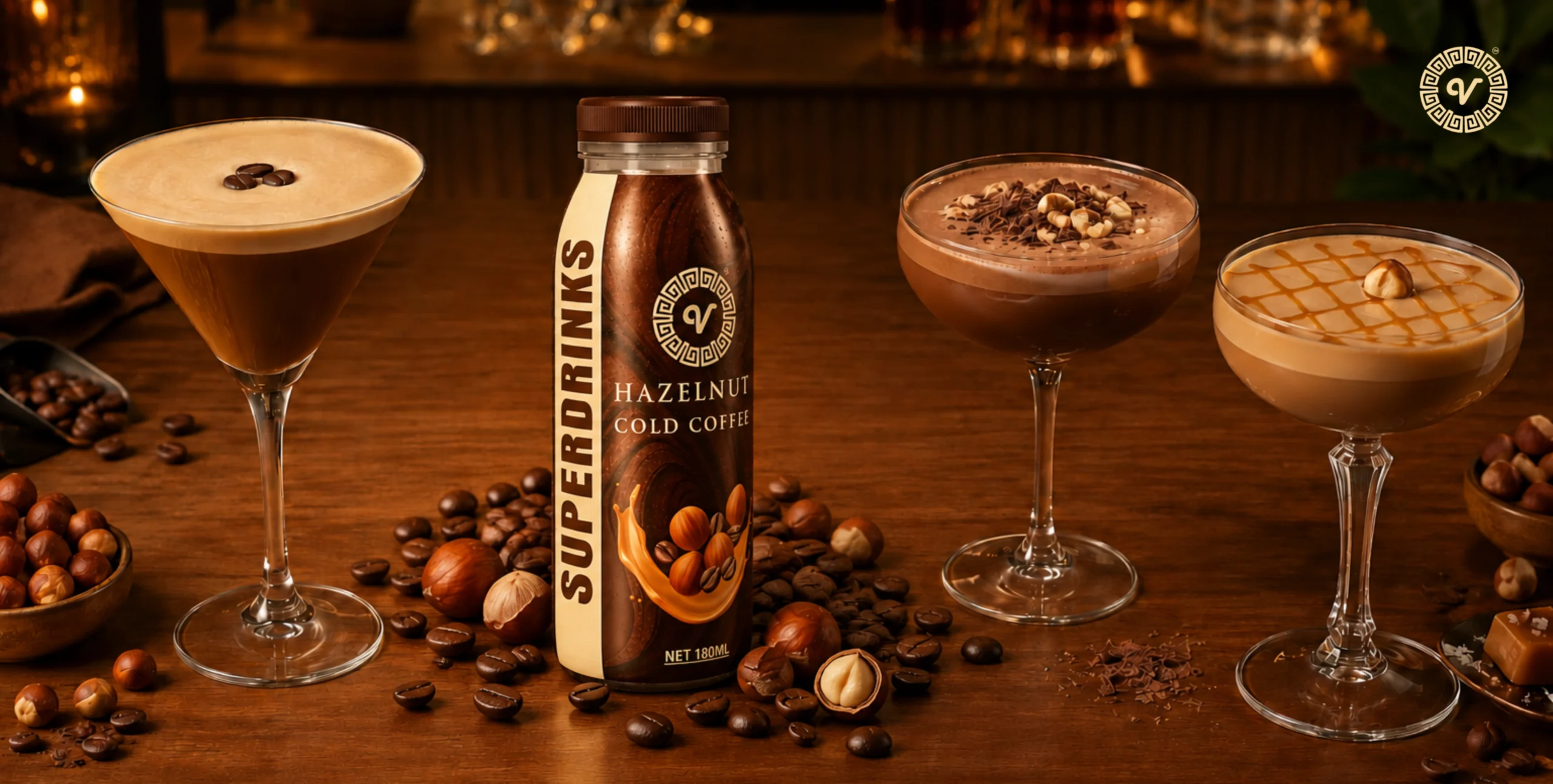 Hazelnut Cold Coffee Cocktails